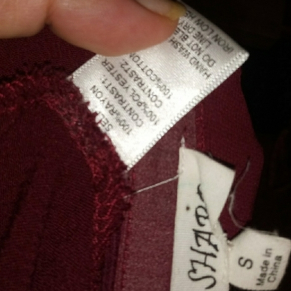 B Sharp Mini Dress Size Small Red Bohemian Keyhole Cutout Nwot - Picture 11 of 13